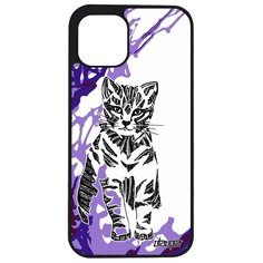 Чехол на смартфон iPhone 12 pro, "Кот" Дикий Маленький Utaupia