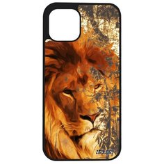 Чехол на смартфон Apple iPhone 12 pro max, "Лев" Саванна Король Utaupia