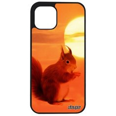 Чехол на смартфон Apple iPhone 12 pro max, "Белка" Белочка Грызун Utaupia