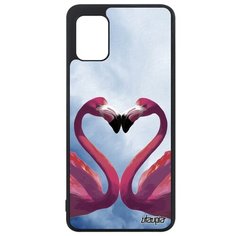 Чехол на смартфон Galaxy A31, "Фламинго" Семья Пара Utaupia