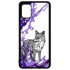 Чехол на смартфон Samsung Galaxy A51, "Лиса" Лис Лисенок Utaupia