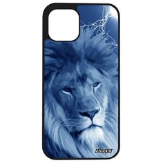 Чехол на смартфон iPhone 12 pro, "Лев" Царь Самец Utaupia
