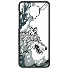 Чехол на смартфон Redmi Note 9S, "Волк" Wolf Зверь Utaupia