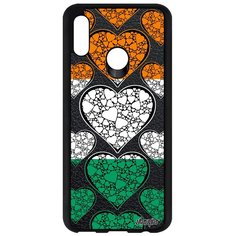 Чехол на смартфон Honor 10 Lite, "Флаг Кот-дИвуар с сердцем" Любовь Страна Utaupia