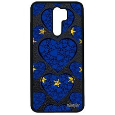 Чехол на смартфон Xiaomi Redmi 9, "Флаг Европы с сердцем" Туризм Государственный Utaupia