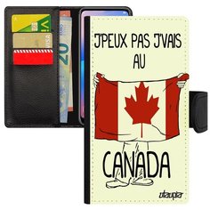 Чехол книжка на смартфон Apple iPhone SE 2020, "Еду в Канаду" Страна Путешествие Utaupia