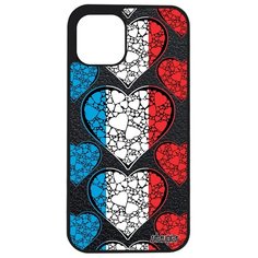 Чехол на смартфон iPhone 12, "Флаг Люксембурга с сердцем" Государственный Путешествие Utaupia