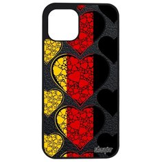 Чехол на смартфон Apple iPhone 12, "Флаг Германии с сердцем" Патриот Туризм Utaupia