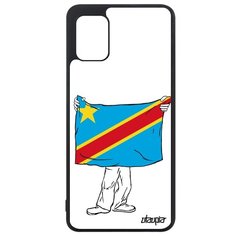 Чехол на смартфон Samsung Galaxy A31, "Флаг Конго Киншаса с руками" Государственный Туризм Utaupia