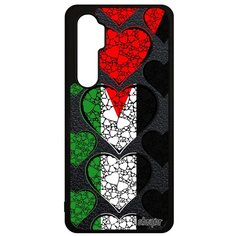 Чехол на смартфон Mi Note 10 Lite, "Флаг Палестины с сердцем" Страна Путешествие Utaupia