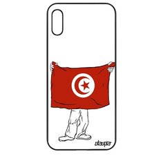 Чехол на смартфон Honor 8A, "Флаг Туниса с руками" Государственный Страна Utaupia
