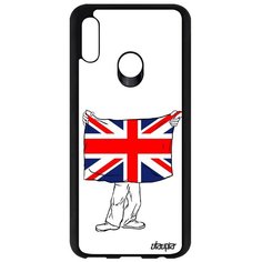Чехол на смартфон Honor 10 Lite, "Флаг английский с руками" Туризм Путешествие Utaupia