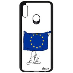 Чехол на смартфон Honor 10 Lite, "Флаг Европы с руками" Страна Государственный Utaupia