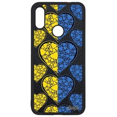 Чехол на смартфон Redmi Note 7, "Флаг Украины с сердцем" Путешествие Государственный Utaupia