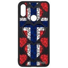 Чехол на смартфон Redmi Note 7, "Флаг Норвегии с сердцем" Патриот Путешествие Utaupia