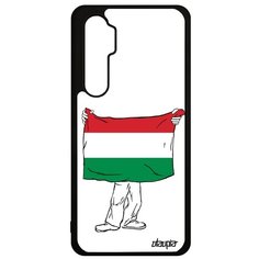 Чехол на смартфон Xiaomi Mi Note 10 Lite, "Флаг Венгрии с руками" Страна Туризм Utaupia
