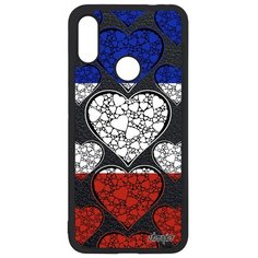 Чехол на смартфон Redmi Note 7, "Флаг Франции с сердцем" Путешествие Туризм Utaupia