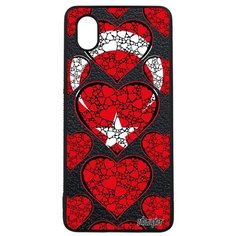 Чехол на смартфон Samsung Galaxy A01, "Флаг Турции с сердцем" Туризм Путешествие Utaupia