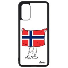 Чехол на смартфон Galaxy S20, S20 5G, "Флаг Норвегии с руками" Патриот Путешествие Utaupia