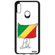 Чехол на смартфон Honor 10 Lite, "Флаг Конго Браззавиль с руками" Страна Государственный Utaupia