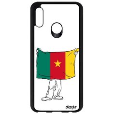 Чехол на смартфон Honor 10 Lite, "Флаг Камеруна с руками" Патриот Государственный Utaupia
