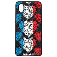 Чехол на смартфон Samsung Galaxy A01, "Флаг Люксембурга с сердцем" Любовь Государственный Utaupia