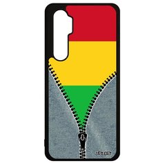 Чехол на смартфон Mi Note 10 Lite, "Флаг Мали на молнии" Патриот Страна Utaupia