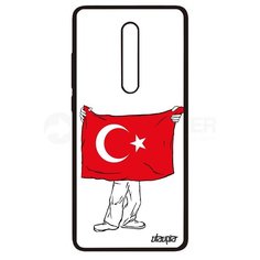 Чехол на смартфон Mi 9T Pro, "Флаг Турции с руками" Патриот Государственный Utaupia