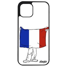 Чехол на смартфон Apple iPhone 12 mini, "Флаг Франции с руками" Туризм Государственный Utaupia