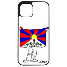 Чехол на смартфон iPhone 12 mini, "Флаг Тибета с руками" Патриот Государственный Utaupia