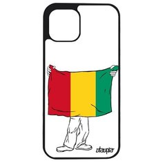 Чехол на смартфон iPhone 12 mini, "Флаг Гвинеи с руками" Государственный Путешествие Utaupia