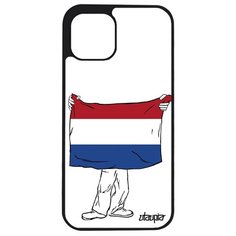 Чехол на смартфон iPhone 12 mini, "Флаг Голландии с руками" Страна Патриот Utaupia
