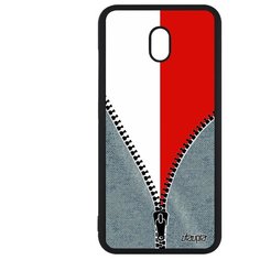 Чехол на смартфон Xiaomi Redmi 8A, "Флаг Польши на молнии" Патриот Государственный Utaupia