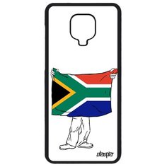 Чехол на смартфон Redmi Note 9S, "Флаг Южной Африки с руками" Государственный Патриот Utaupia