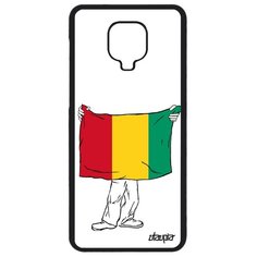 Чехол на смартфон Xiaomi Redmi Note 9S, "Флаг Гвинеи с руками" Туризм Государственный Utaupia