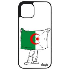 Чехол на смартфон Apple iPhone 12 pro, "Флаг Алжира с руками" Туризм Путешествие Utaupia