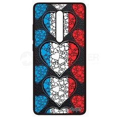 Чехол на смартфон Xiaomi Mi 9T, "Флаг Люксембурга с сердцем" Путешествие Страна Utaupia