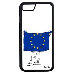 Чехол на смартфон iPhone SE 2020, "Флаг Европы с руками" Путешествие Туризм Utaupia