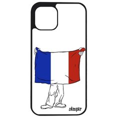 Чехол на смартфон iPhone 12 pro, "Флаг Франции с руками" Путешествие Патриот Utaupia