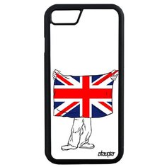 Чехол на смартфон Apple iPhone SE 2020, "Флаг английский с руками" Страна Путешествие Utaupia
