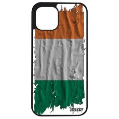 Чехол на смартфон iPhone 12 mini, "Флаг Ирландии на ткани" Страна Патриот Utaupia