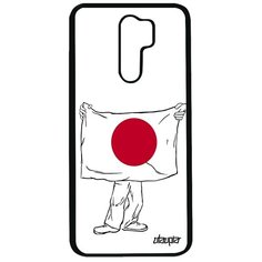 Чехол на смартфон Xiaomi Redmi 9, "Флаг Японии с руками" Туризм Патриот Utaupia