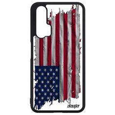 Чехол на смартфон Honor 20 Pro, "Флаг Соединенных Штатов на ткани" Страна Патриот Utaupia