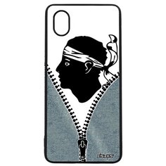 Чехол на смартфон Samsung Galaxy A01, "Флаг Корсики на молнии" Туризм Патриот Utaupia