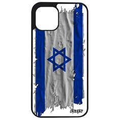 Чехол на смартфон iPhone 12, "Флаг Израиля на ткани" Страна Патриот Utaupia