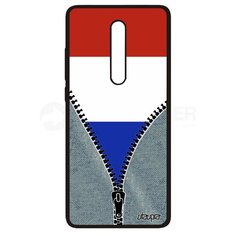 Чехол на смартфон Mi 9T, "Флаг Франции на молнии" Страна Туризм Utaupia
