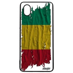 Чехол на смартфон Samsung Galaxy A01, "Флаг Гвинеи на ткани" Патриот Страна Utaupia