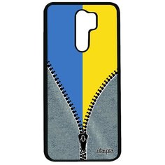 Чехол на смартфон Xiaomi Redmi 9, "Флаг Украины на молнии" Путешествие Страна Utaupia