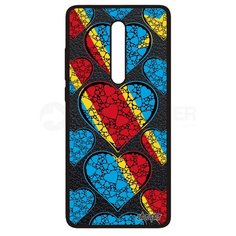 Чехол на смартфон Xiaomi Mi 9T Pro, "Флаг Конго Киншаса с сердцем" Путешествие Любовь Utaupia