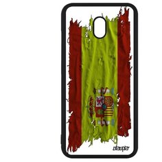 Чехол на смартфон Redmi 8A, "Флаг Испании на ткани" Государственный Страна Utaupia
